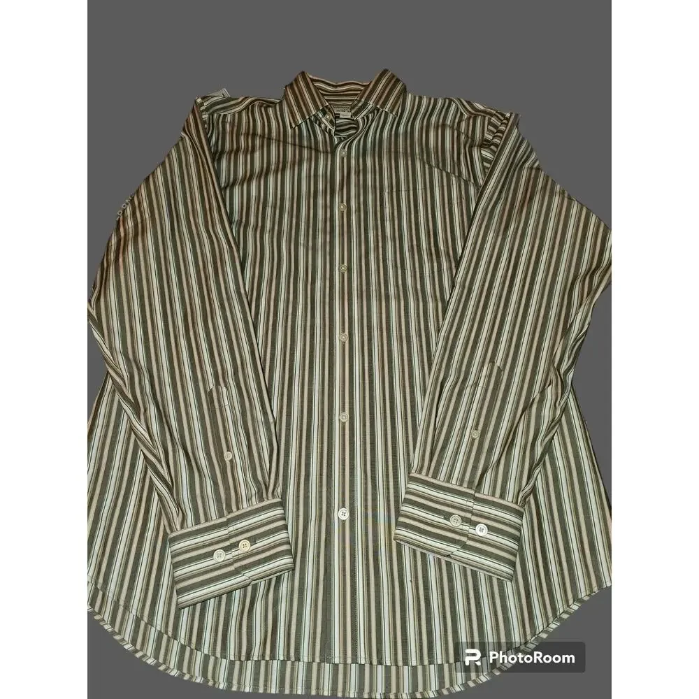 Banana Republic Size Large 16-16 1/2 Slim Fitted Long Sleeve Button‎ Down